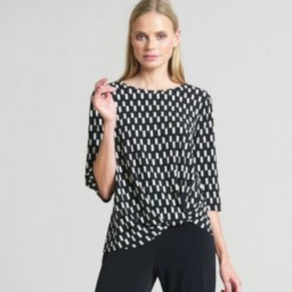 NWT Clara Sunwoo Geo Print knot top